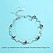 VANA JEWELRY Butterfly Bracelet 925 Sterling Silver Black Butterfly Link Bracelet Black White Gold Plated Women Girls Fashion Jewelry Gift for Her Anniversary Birthday Party Presents (butterfly-Black)