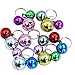 EXPAWLORER Bells for Cat Collars - 18 Pcs Colourful Dog Charm Bells for Collars Necklace Pendant Accessories with 20 Pcs Key Rings