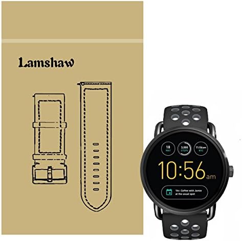 Ceston Sport Silicone Classic Replacement Strap For Fossil Q Wander