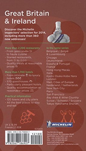 Michelin Guide Great Britain Ireland 2014 Restaurants Hotels Michelin Guide Michelin Michelin 9782067186927 Amazon Com Books