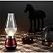 BearsFire USB Rechargable LED Blowing Control Kerosene Candle Lamp Nostalgia Retro Style LED 0.4W Adjustable Portable Night Light Desk Lamps Dimming Knob for Home Camping barbecue journey (Red)