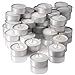 New York Candle and Company Unscented Candles Set, Tealight, White 125 ct