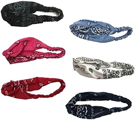 Bandana Headband with Elastic, Hair Wrap Women's Yoga Outdoor Hairband Headwrap !