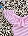 oklady Baby Girl One Piece Swimsuit Stripe Bikini Beach Bathing Suit Infant Swimwear with Bow Headband 6-12 Months