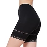 MANCYFIT Slip Shorts for Women Lace Trim Short Leggings Stretch Mid Thigh Undershorts