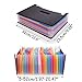 Oak-Pine 24 Pocket Expanding File Folder - Large Plastic Rainbow Expandable File Organizer Self Standing Accordion A4 Document Folder Wallet Briefcase Business Filing Box