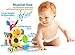 OKIKI Donkey Plush Stuffed Infant Toy, Baby Development Toys with Musical Box, Squeaky Feet, Kids Mirror, BPA Free Teether - Stroller, Crib, Carseat Baby Toys