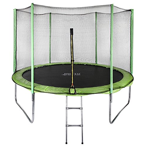 North Gear 10 Foot Trampoline Set with Safety Enclosure and Ladder North Gear 10 Foot Trampoline Set with Safety Enclosure and Ladder