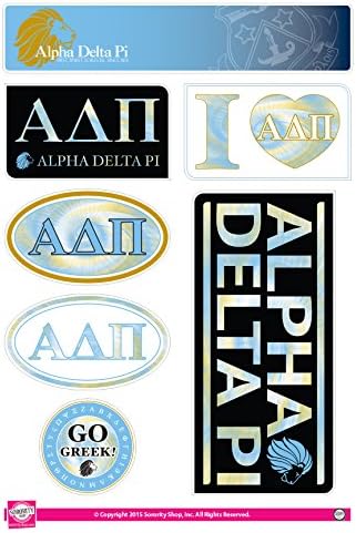 Alpha Delta Pi - Sticker Sheet - Tie Dye Theme