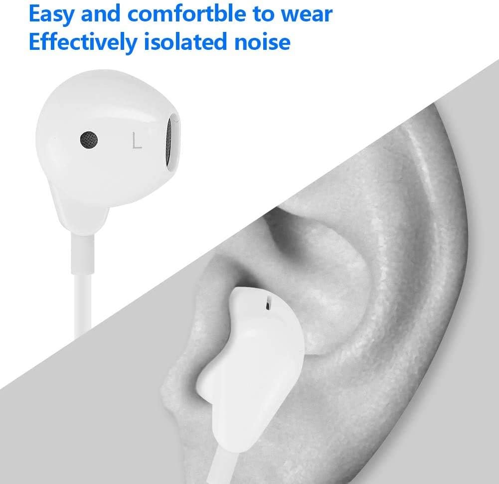 Cyrozm in-Ear Headphone Headset with 3.5mm Headphone Plug(Built-in Microphone & Volume Control)
