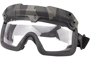 V3COOGOGEAR Tactical Split Two Modes Goggles Compatible with Airsoft Fast Helmet Paintball Hunting Field Outdoor