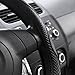 Elantrip Leather Steering Wheel Cover 14 1/2 inch to 15 inch Universal Anti Slip Odorless Cool for Car Truck SUV Jeep Black