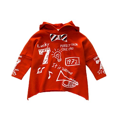 Baby Boys Cartoon Long Sleeve Hoodie Kids Pullover Cotton Hooded Sweatshirt
