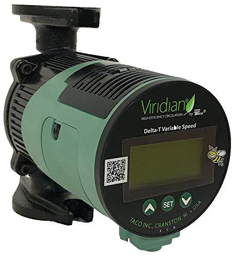 Taco VT2218-HY1-FC1A00 Circ,Ecm,Var Spd High Efficiency Motor, 8.2 x 4.2 x 6.3", Green/Black - Thumbnail 7
