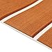 Zeeos EVA Foam Teak Floor Decking Sheet 94.5''x36'', Non-Skid-Self-Adhesive Flooring Synthetic Deck Marine Yacht RV Boat Flooring Mats
