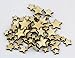WINGONEER 200pcs Mixed Size Natural Wood Color Little Star Shaped Wooden Crafting Sewing Scarpbooking DIY Buttons