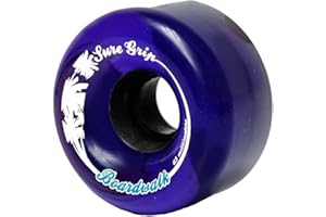 Sure-Grip Boardwalk Wheels - Made Super Hi Rebound Urethane - 78A Durometer - Ideal for Outdoor Skating, Beginner Friendly - Comes in Pack of 8, Purple (65mm D X 36mm W Size)