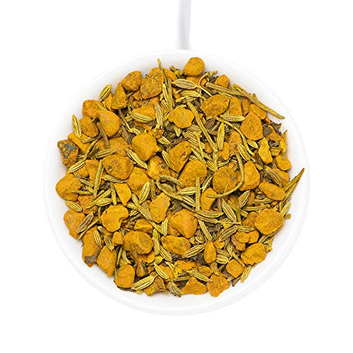 VAHDAM, Kurkuma-Fenchel-Kräutertee Loses Blatt (100 Tassen), 200g | Kurkuma-Tee & Fenchel | 100% natürlicher Tisane Tee… – Bild 3