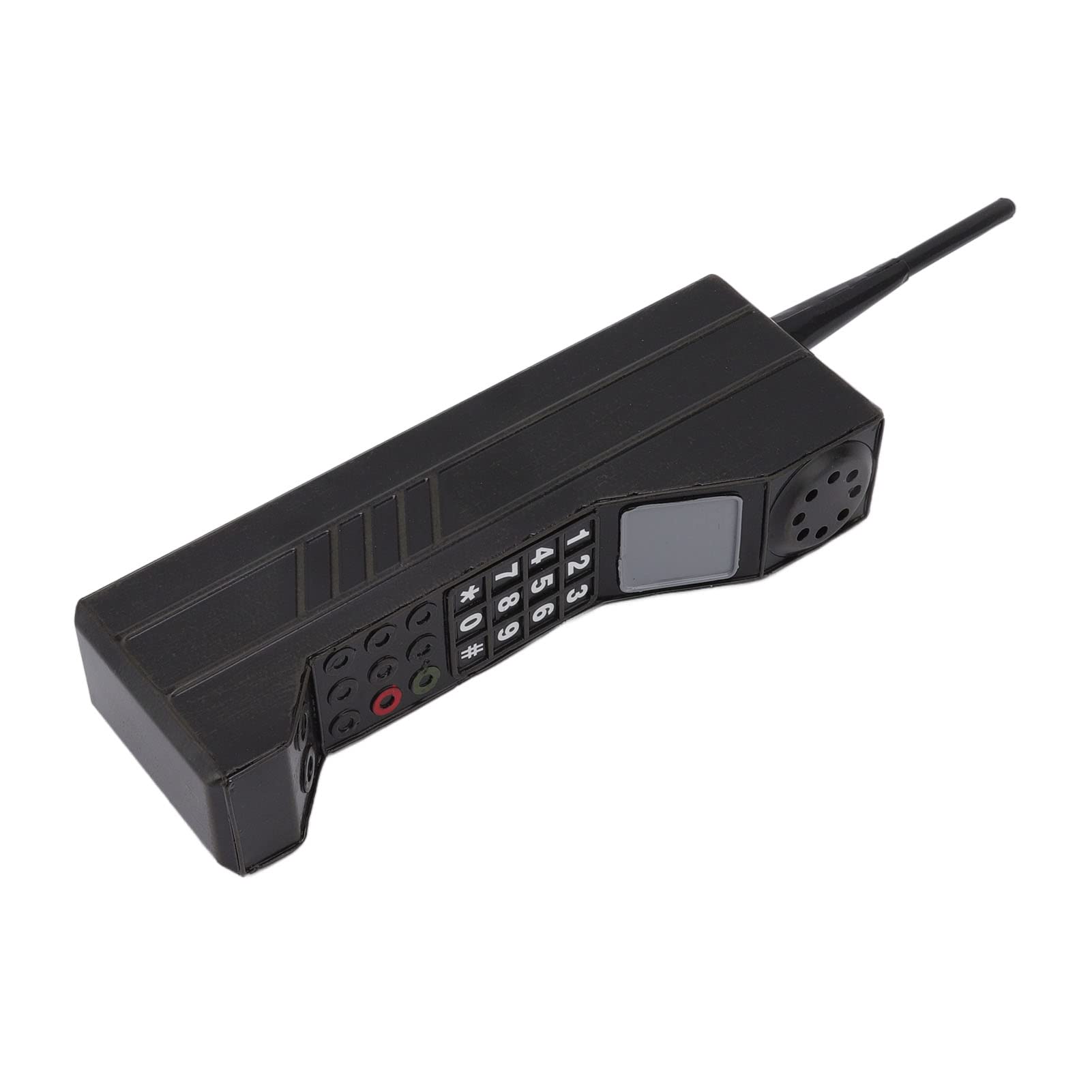 FILFEEL Retro Brick Cell Phone Ornament, Photo Posing Props, Vintage Cellular Phone Model Simulation Photographic Props Stylized Ornaments (black)