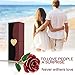 PREUP Love Forever Beautiful Long Stem Gold Foil Trim Red Rose Flower Best Gift (Red)