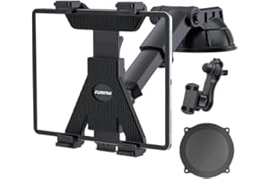 PLDHPRO Tablet Holder Car Mount for Apple iPad Samsung Galaxy Tab All 6"-11" Tablets, Cars Air Vent with Dashboard Windshield Strong Suction Cup Mount 360° Rotation Adjustable Telescopic Arm Tablet Holder