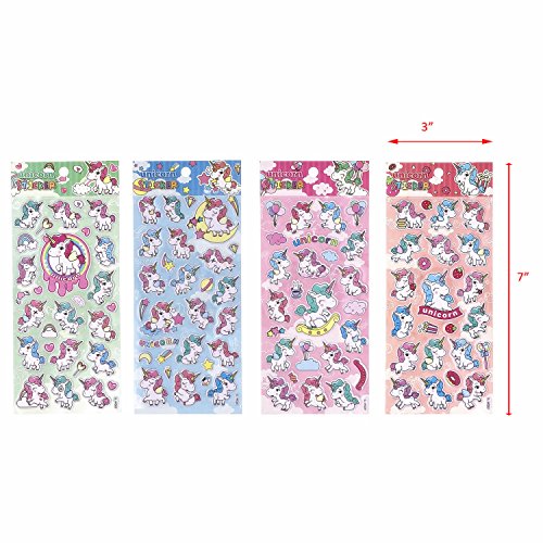 Cute Unicorn School Supplies for Girls, Unicorn Stationery Pencil Case, Pencils, Stickers and Rainbow Eraser - Thumbnail 5