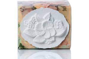 Earth Memorials The Favorite Place® Burial Biodegradable Urn for Human Ashes, (Small Rose Urn Box), Water Burial Urn, Urn for Cremation, Cremation Urn, (Italian Rose Paper with a Cast Rose) R-222