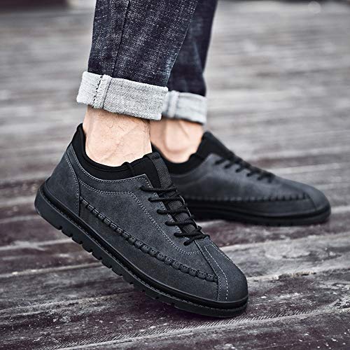SMALLE ◕‿◕ Men's Shoe,Vintage Popular Flat Fashion Single Shoe Casual Thick Sport Shoes-Suitable for All Styles Black - Thumbnail 3