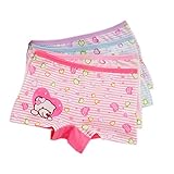 Ushion Little Toddler Girls Hipster Panties Underwear Cotton pack of 4,size 3-10