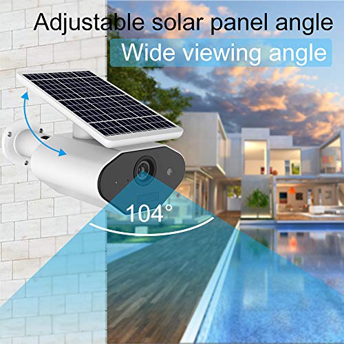 StartVision Solar Powered Wireless Home Security Camera, Outdoor 2.4GHz Wifi IP Camera with Motion Detection Night Vision, Wire-free Surveillance Camera Built in Battery, IP65 Waterproof Weatherproof