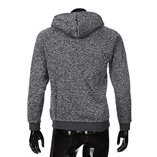 Clearance! Fashion Men's Casual Long Sleeve Autumn Zipper Hooded Sweatshirt Outwear Tops Blouse - Thumbnail 3