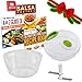 Brieftons Manual Food Chopper, Compact & Powerful Hand Pull Chopper Blender to Chop Onion, Garlic, Vegetables, Fruits, Herbs for Salsa, Salad, Pesto, Hummus, Coleslaw, Puree, Indian Cooking