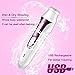 Painless Women's Hair Removal 5 in 1 Rechargeable Portable Hair Remover Electric Trimmer Hair Epilator for Face Eyebrow Nose Armpit Legs Bikini Line Ladies Shaver- Wet & Dry Use ( Purple )