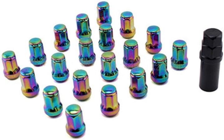 Amazon Yuanye 車のホイールのネジ 車のタイヤの盗難防止ナット オプションのマルチカラー カラー M12 P1 5 ナット 車 バイク