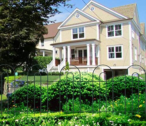 Amagabeli Decorative Garden Fence 32 In X 20 Ft Rustproof Green