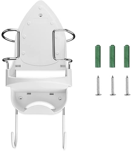 thumbnail image 2 of Laundry 360 Wall Mount Iron & Ironing Board Organizer - Space Saving Laundry Room Storage, White 2 of 10