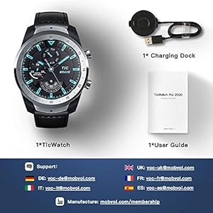Ticwatch Pro 2020 Smartwatch RAM da 1 GB, Display a Strati per una Lunga Durata della Batteria, NFC, Frequenza cardiaca… - immagine 7