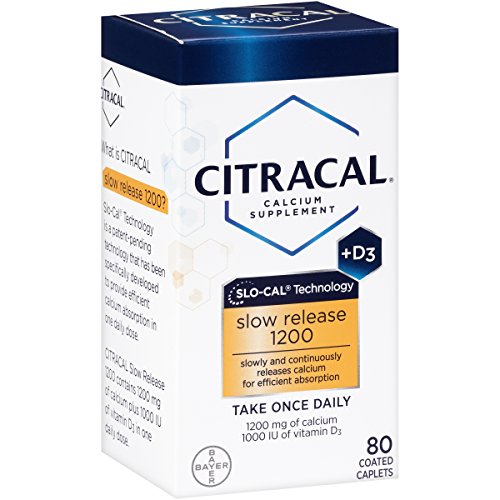 Citracal with Calcium D Slow Release 1200, 80 Count