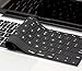 Kuzy Compatible with MacBook Keyboard Cover for Older Version MacBook Pro 13 15 17 inch and MacBook Air 13 inch, iMac Wireless Keyboard, Silicone Skin Key Board Protector, Solid Black