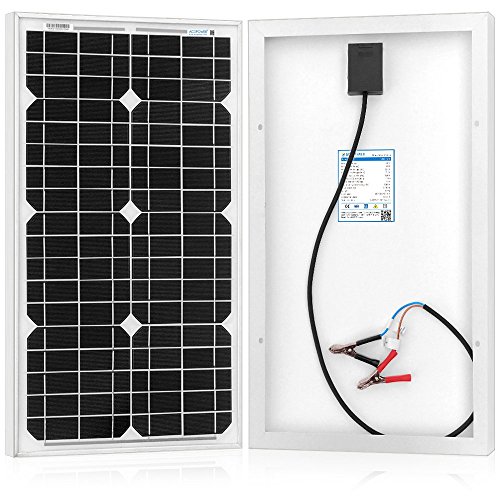 Acopower mono solar panel for 12 volt battery charging, off grid,…