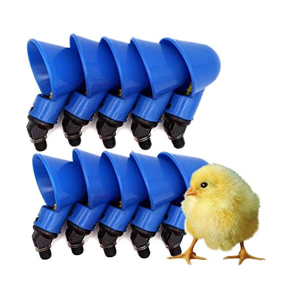 PETAMANIM-Bicchieri-per-Bevitori-di-Pollo-10-Pezzi-Bevitori-Automatici-abbeveratoi-Cortili-di-plastica-Anatra-Uccello-Quaglia-Piccione-Gallina-Mangiatoia-per-Acqua-Scodella PETAMANIM Bicchieri per Bevitori di Pollo 10 Pezzi Bevitori Automatici abbeveratoi Cortili di plastica Anatra Uccello…