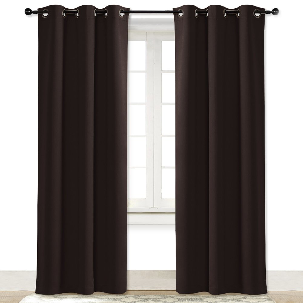 Best purple and chocolate brown kitchen curtains