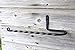 Wrought Iron Paper Towel Holder for Kitchen- Wall Mount Under Cabinet-Black-Rustic Handmade
