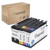 Tekmall 950XL 951XL Ink Cartridges 1 Set, 950 951 Ink With New V8 Chips Use for HP Officejet Pro 8610 8100 8600 8620 8630 8615 8625 276dw Printers