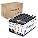 Tekmall 950XL 951XL Ink Cartridges 1 Set, 950 951 Ink With New V8 Chips Use for HP Officejet Pro 8610 8100 8600 8620 8630 8615 8625 276dw Printers