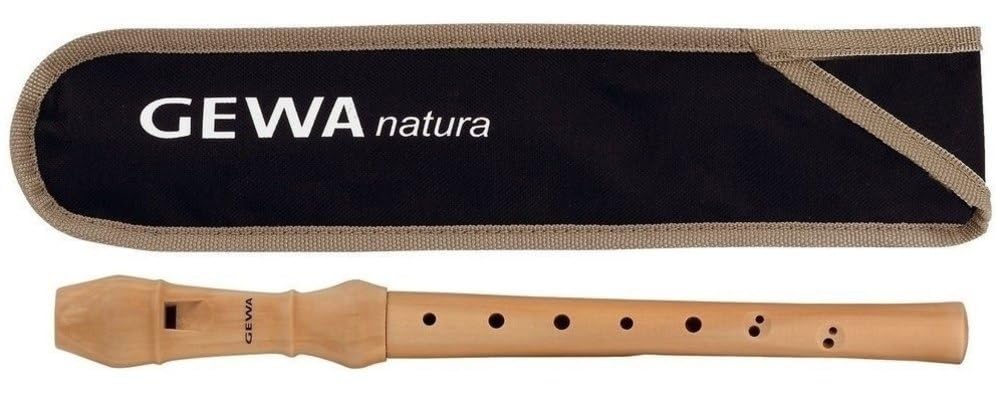 GEWA 700190 C soprano recorder Natura baroque fingering with bag, cleaning rod, fingering chart