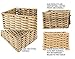 HOSROOME Handmade Wicker Storage Baskets Set Woven Decorative Organizing Nesting Baskets for Bedroom Bathroom(Set of 4,Beige)