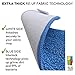 2 Microfiber Mop Pads Washable Commercial Quality, Replacement Refills for Velcro Style Flat Mops - Use Wet or Dry