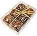 Sleetly 6pk 80mm Shatterproof Chocolate Swirl Christmas Ball Ornament Set