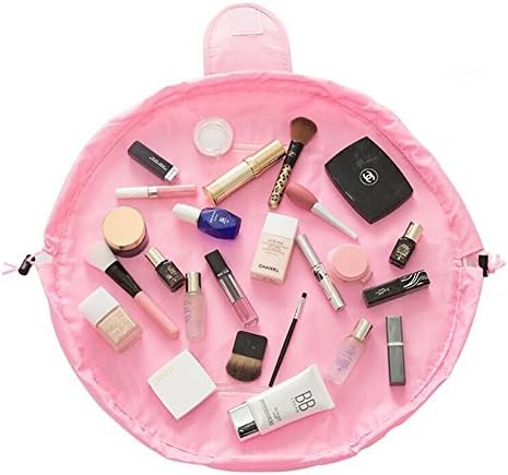 Fashion Bag Large Capacity Cosmetic Lazy Makeup Toiletry Bag Multifunctional Storage Portable Quick Pack Waterproof Bag, Pink